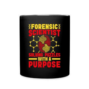 Majeure en sciences médico-légales Résolution d’énigmes - Mug uni - noir - Devant