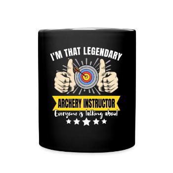 Entraîneur de tir à l’arc légendaire - Mug uni - noir - Devant