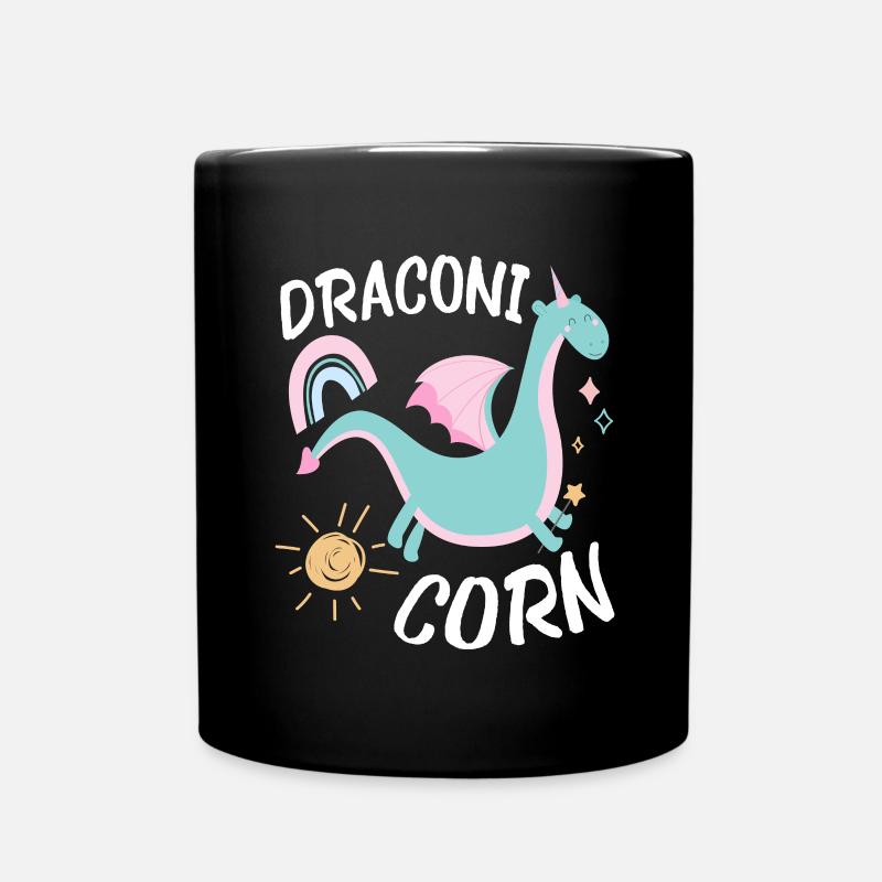 Draconi Corn Dracon Dragon - Tasse einfarbig - Schwarz