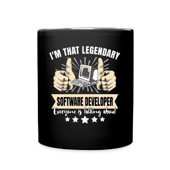 Développeur de logiciels légendaire - Mug uni - noir - Devant