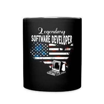 Développeur de logiciels US - Mug uni - noir - Devant