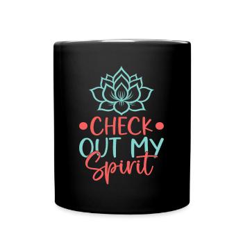 Yoga Découvrez My Spirit Funny Yoga - Mug uni - noir - Devant