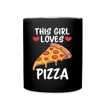 Pizza Saying Joke Pizzeria Funny Pizza Gift - Full Colour Mug - black - Front