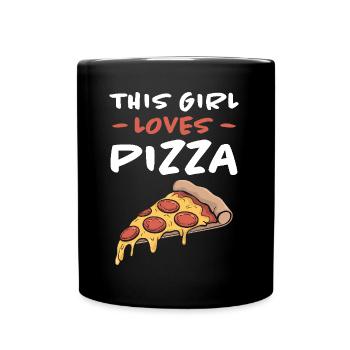 Pizza Saying Joke Pizzeria Funny Pizza Gift - Full Colour Mug - black - Front