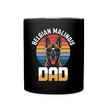 Belgian Shepherd Saying Malinois Gift - Full Colour Mug - black - Front
