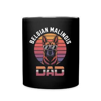 Belgian Shepherd Saying Malinois Gift - Full Colour Mug - black - Front