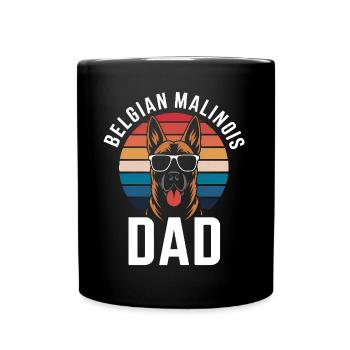 Belgian Shepherd Saying Malinois Gift - Full Colour Mug - black - Front