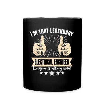 Legendärer Elektroingenieur - Tasse einfarbig - Schwarz - Vorne