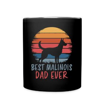 Belgian Shepherd Saying Malinois Gift - Full Colour Mug - black - Front
