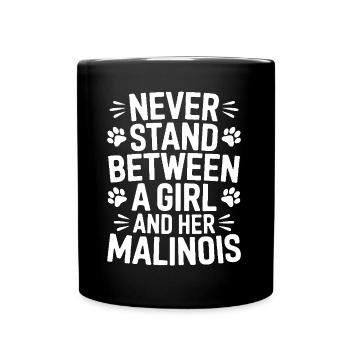 Berger Belge Dicton Malinois Cadeau - Mug uni - noir - Devant