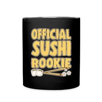 Amateur de cuisine japonaise Sushi Rooklie officiel - Mug uni - noir - Devant