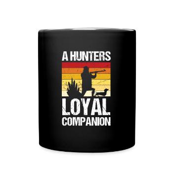 Un fidèle compagnon du chasseur - Proud Hunting - Mug uni - noir - Devant