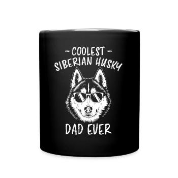 Siberian Husky Saying Siberian Huskies Gift - Full Colour Mug - black - Front
