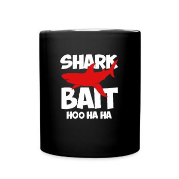 Shark Lure Funny Design - Full Colour Mug - black - Front