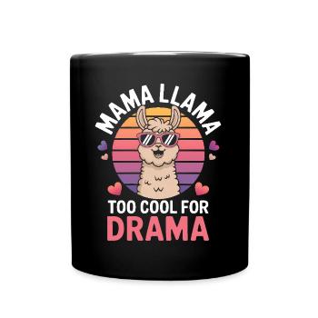 Lama Spruch Alpaka Lamas Lustiges Lama Geschenk - Tasse einfarbig - Schwarz - Vorne