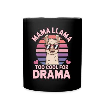 Lama Spruch Alpaka Lamas Lustiges Lama Geschenk - Tasse einfarbig - Schwarz - Vorne