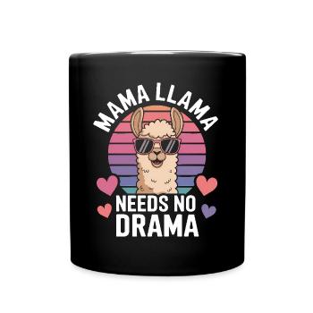Lama Spruch Alpaka Lamas Lustiges Lama Geschenk - Tasse einfarbig - Schwarz - Vorne
