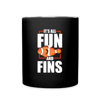 Tout n’est que plaisir et palmes - Living - Mug uni - noir - Devant