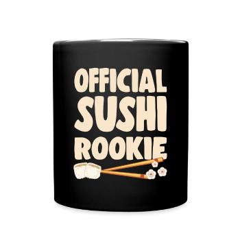 Sushi Lover Official Sushi Rooklie - Full Colour Mug - black - Front