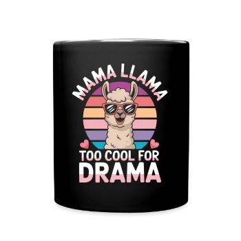 Lama Spruch Alpaka Lamas Lustiges Lama Geschenk - Tasse einfarbig - Schwarz - Vorne