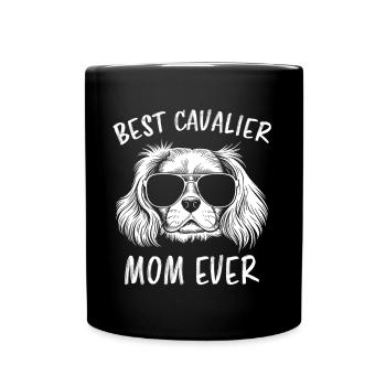 Cavalier King Charles Spaniel Disant Maman Cadeau - Mug uni - noir - Devant