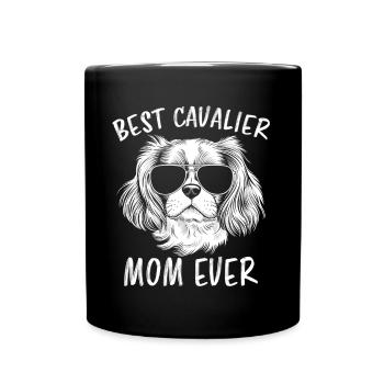 Cavalier King Charles Spaniel Disant Maman Cadeau - Mug uni - noir - Devant