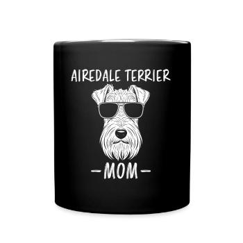 Meilleur Airedale Terrier Mom Ever Fun Saying Gift - Mug uni - noir - Devant