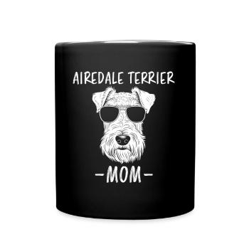 Meilleur Airedale Terrier Mom Ever Fun Saying Gift - Mug uni - noir - Devant