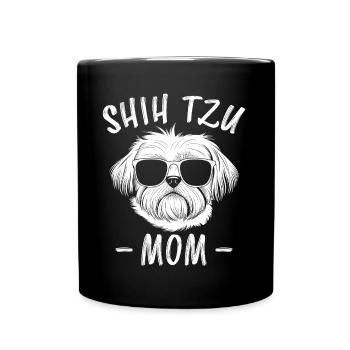 Shih Tzu Dire Maman Drôle Shih Tzu Cadeau - Mug uni - noir - Devant