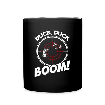 Accroupissez-vous, accroupissez-vous, boum ! - Mug uni - noir - Devant