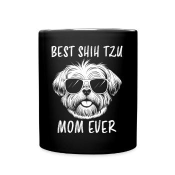 Shih Tzu Dire Maman Drôle Shih Tzu Cadeau - Mug uni - noir - Devant