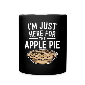 Apple Pie Saying Funny Apple Pie Gift - Full Colour Mug - black - Front