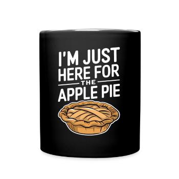 Apple Pie Saying Funny Apple Pie Gift - Full Colour Mug - black - Front