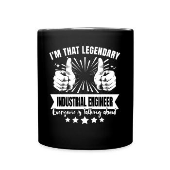 Legendary Industrial Engineer Legend - Full Colour Mug - black - Front