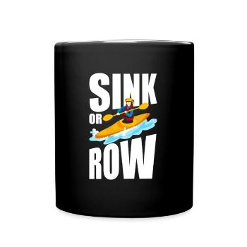 Sinking or rowing - Full Colour Mug - black - Front