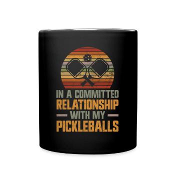 Cadeau de pickleball drôle - Mug uni - noir - Devant