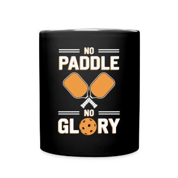 Drôle de pickleball Spurch No Paddle No Glory - Mug uni - noir - Devant