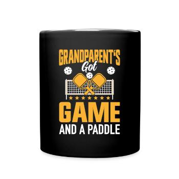 Pickleball Parents Paddleball Grand-mère Pagai - Mug uni - noir - Devant