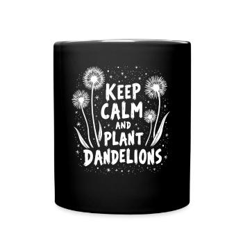 Dandelion Dandelion Lover Floral Floral - Mug uni - noir - Devant