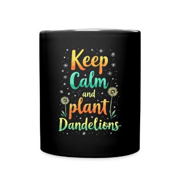 Dandelion Dandelion Lover Floral Floral - Mug uni - noir - Devant