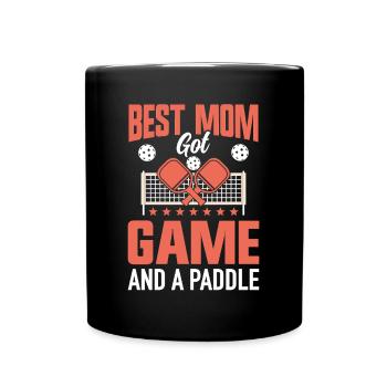 Pickleball Maman Paddleball Maman Paddle Game - Mug uni - noir - Devant