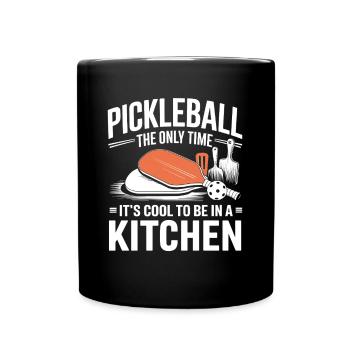 Joueur de pickleball Paddleball Cuisine Dinkball - Mug uni - noir - Devant