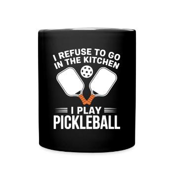 Cadeau de pickleball drôle Tournoi de Dinkball - Mug uni - noir - Devant