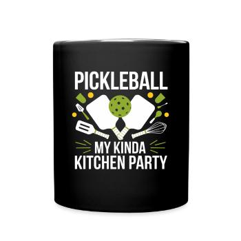 Pickleball Lover Ball Sport Kitchen Ball - Full Colour Mug - black - Front