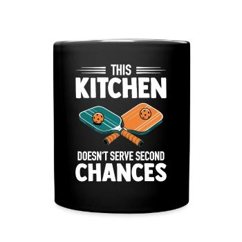 Pickleball - La cuisine ne sert pas de seconde chance - Mug uni - noir - Devant