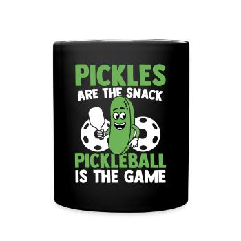 Pickleball et paddleball - Mug uni - noir - Devant