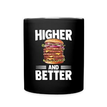 Burger et sandwich Lover Burger Gift - Mug uni - noir - Devant