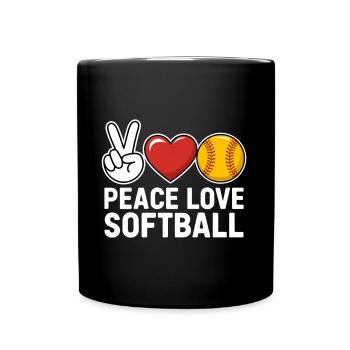 Softball Spruch Softball Lustig eSoftball Geschenk - Tasse einfarbig - Schwarz - Vorne