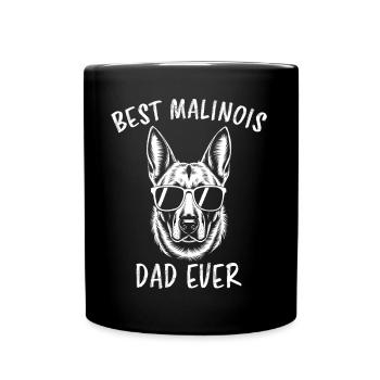 Belgian Shepherd Saying Malinois Gift - Full Colour Mug - black - Front