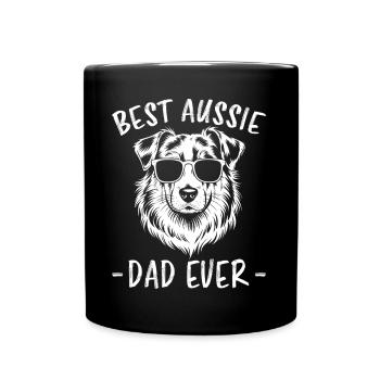 Australian Shepherd Dad Funny Aussie Gift - Full Colour Mug - black - Front